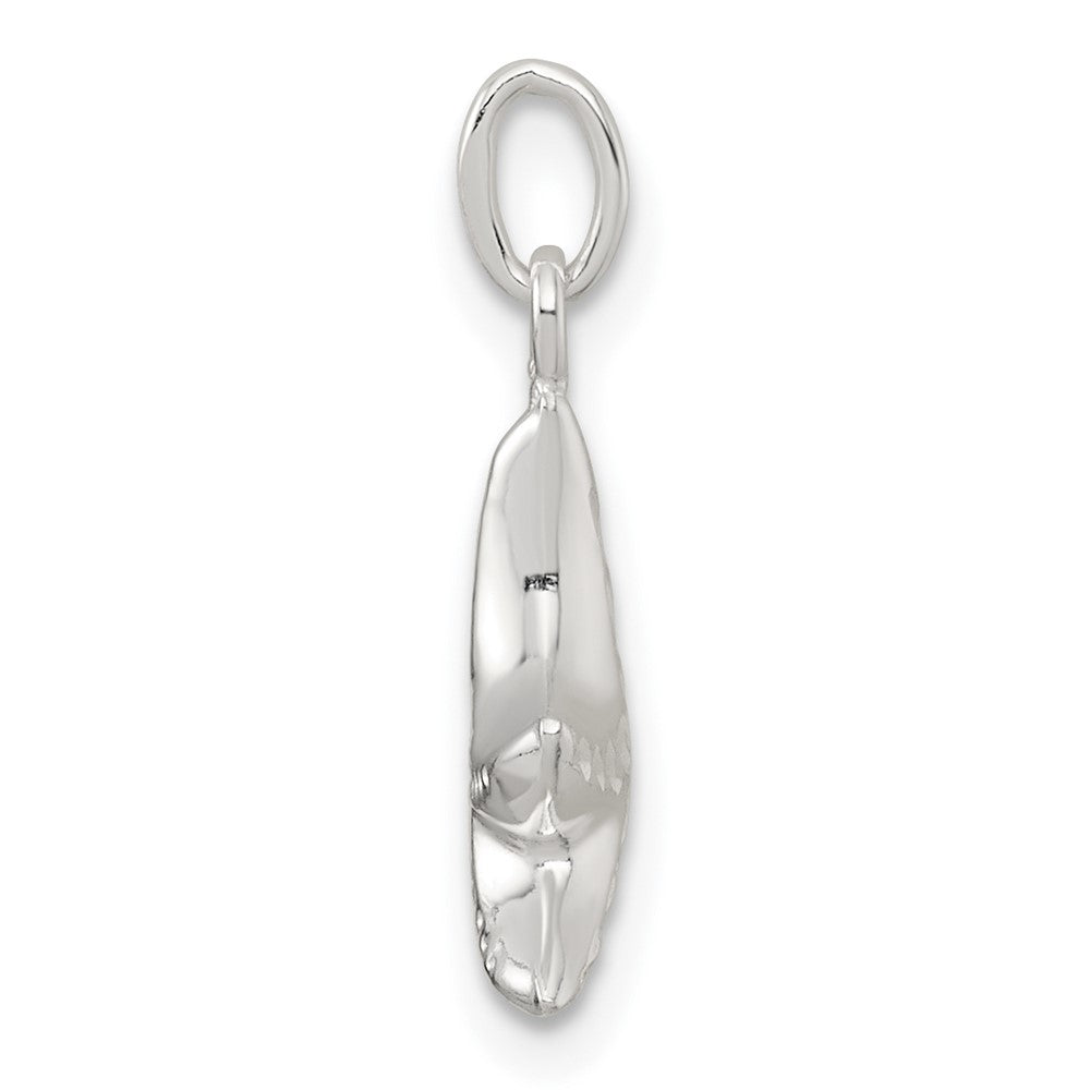Sterling Silver Polished and Diamond-Cut 3-D Starfish Pendant