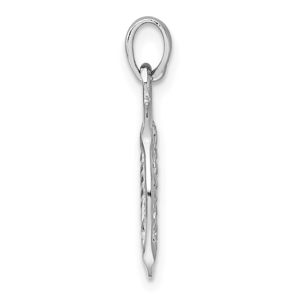 Sterling Silver Rhodium-Plated Polished Scorpio Zodiac Pendant