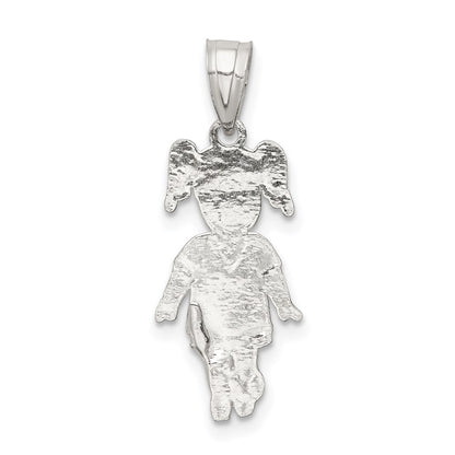 Sterling Silver Sports Soccer Player Girl Charm