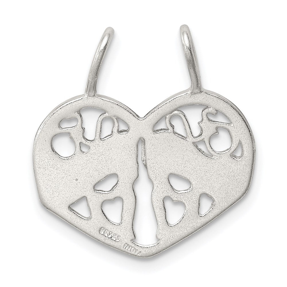 Sterling Silver Mother Daughter 2-Piece Break Apart Charm