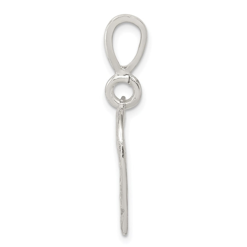 Sterling Silver Heart Sweet 16 Charm