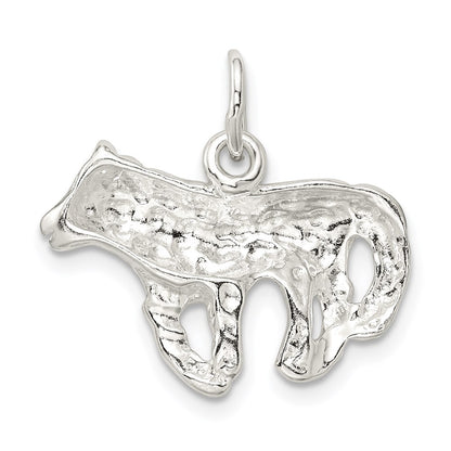 Sterling Silver Wolf Charm
