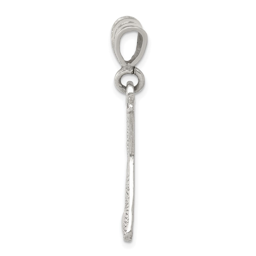 Sterling Silver Two Bats & A Ball Charm