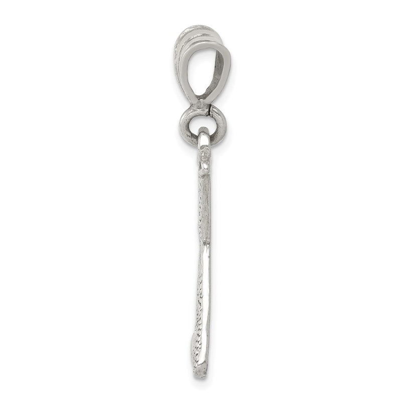 Sterling Silver Two Bats & A Ball Charm