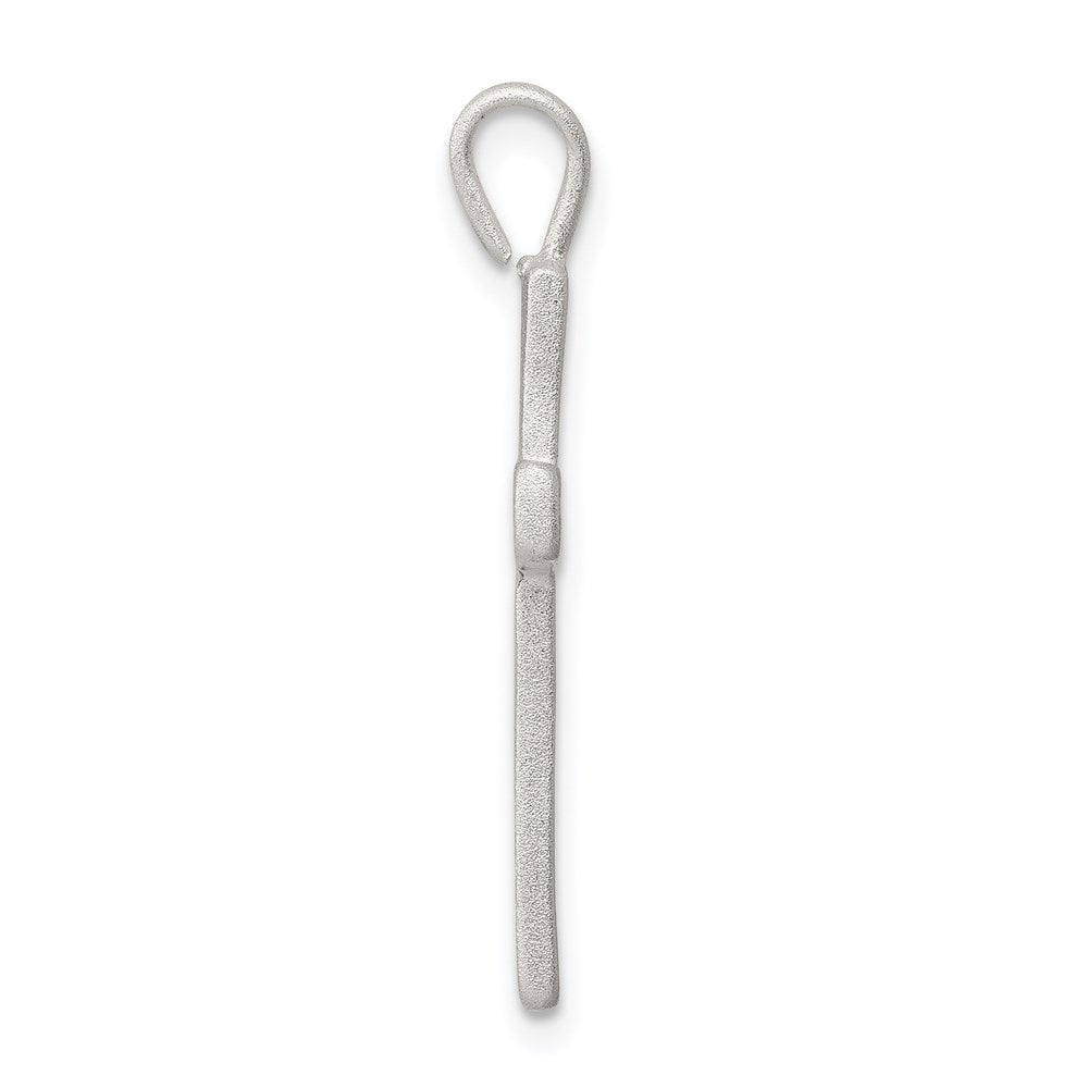 Sterling Silver Diamond-Cut Cross Pendant