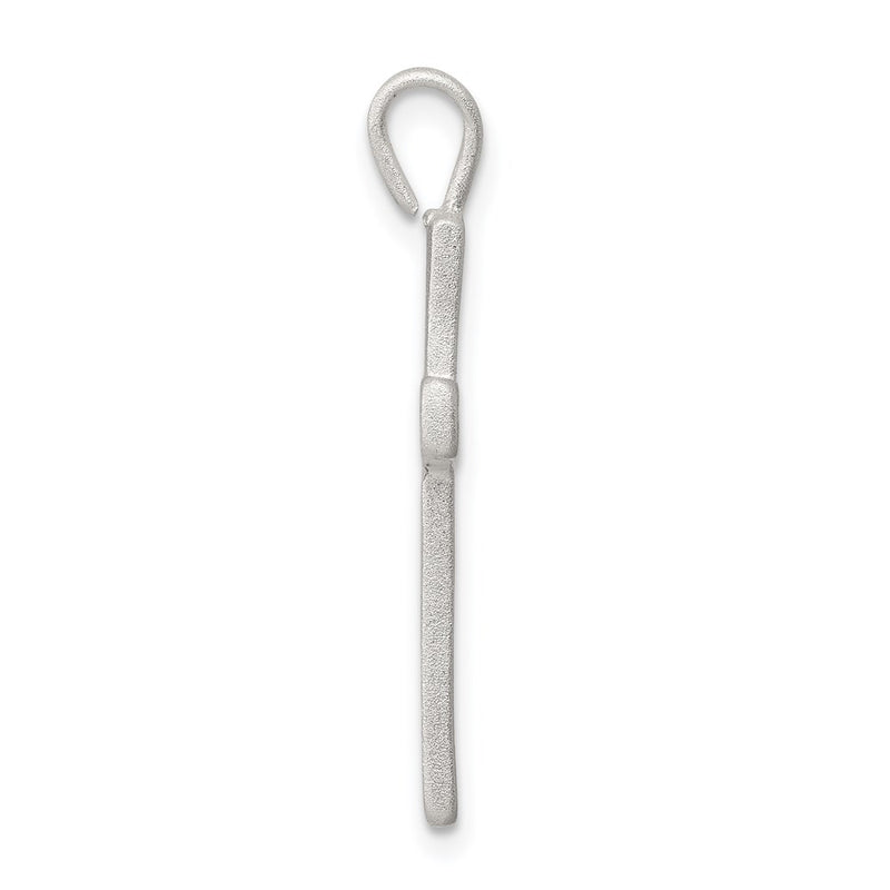 Sterling Silver Diamond-Cut Cross Pendant