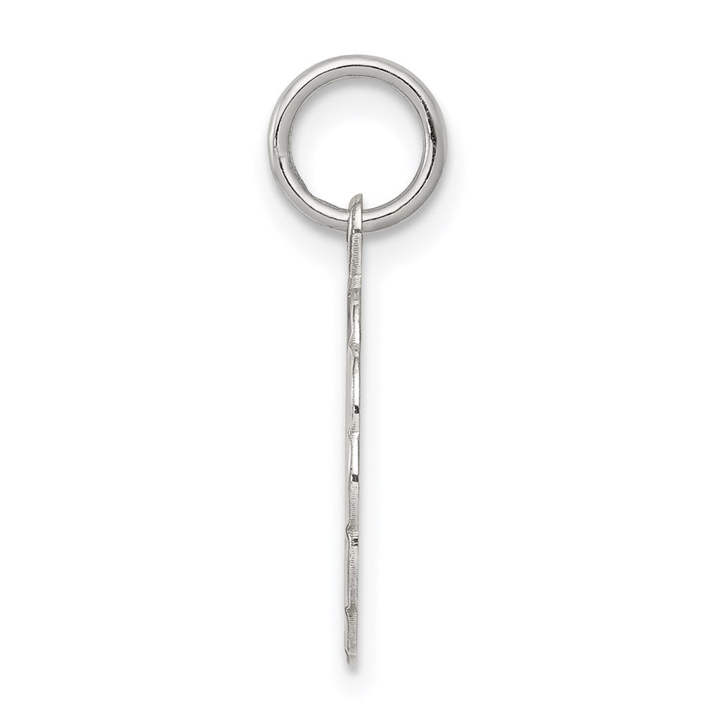 Sterling Silver Rhodium-Plated Wedding Bells Disc Charm