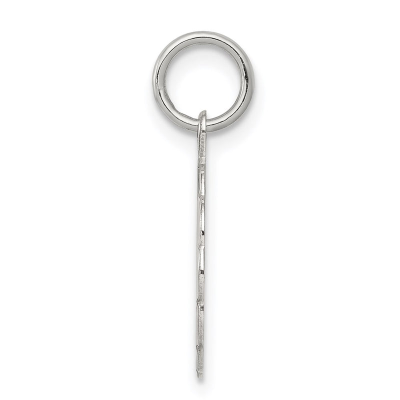 Sterling Silver Rhodium-Plated Wedding Bells Disc Charm