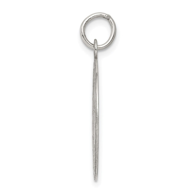 Sterling Silver Rhodium-Plated Wedding Bells Disc Charm
