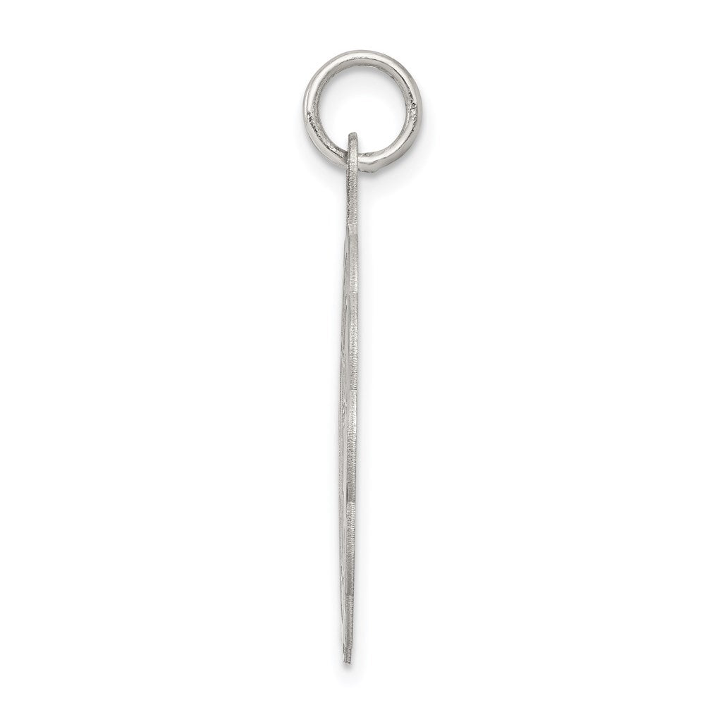 Sterling Silver Rhodium-Plated Wedding Bells Disc Charm
