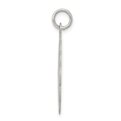 Sterling Silver Rhodium-Plated Wedding Bells Disc Charm