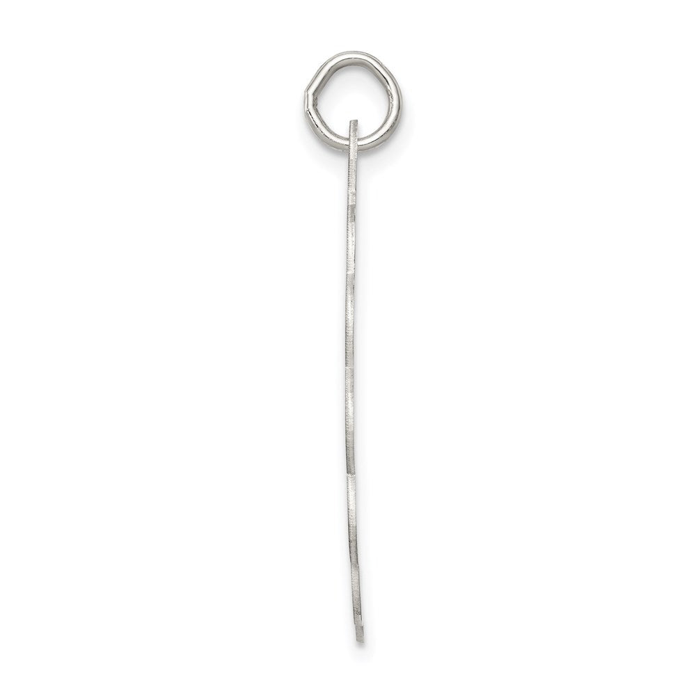Sterling Silver Rhodium-Plated Bride & Groom Disc Charm