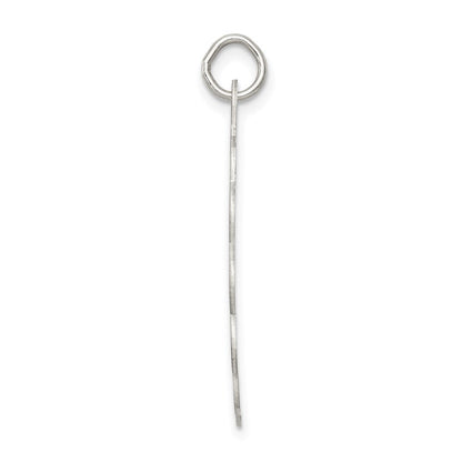 Sterling Silver Rhodium-Plated Bride & Groom Disc Charm