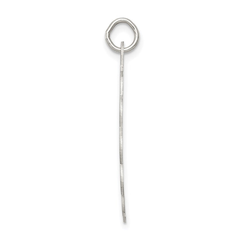Sterling Silver Rhodium-Plated Bride & Groom Disc Charm