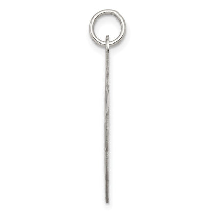 Sterling Silver Rhodium-Plated A Date To Remember Disc Charm