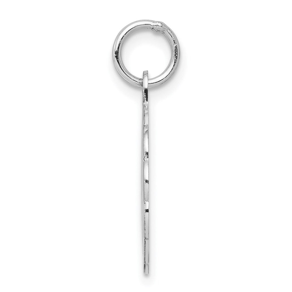 Sterling Silver Rhodium-Plated Best Friend Disc Charm