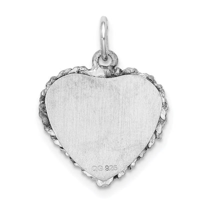 Sterling Silver Rhodium-Plated My Confirmation Disc Charm