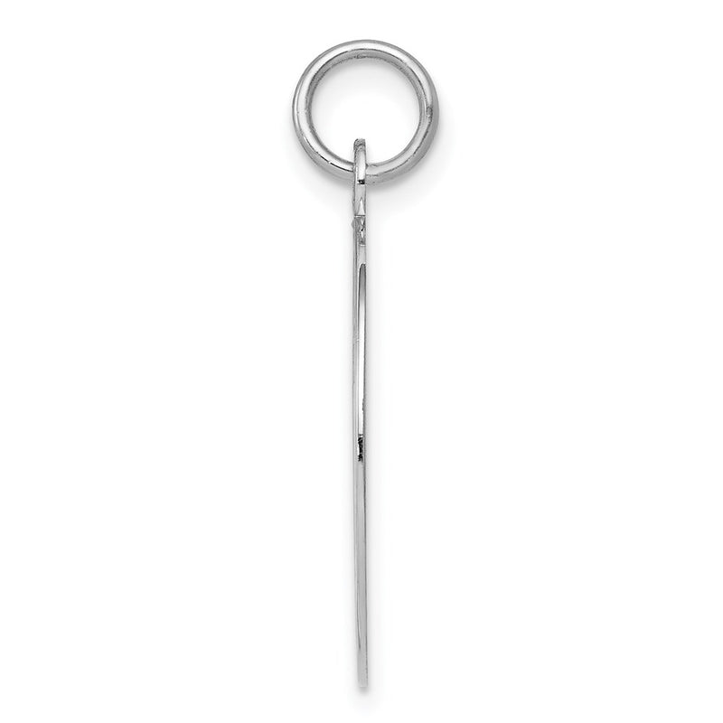 Sterling Silver Rhodium-Plated Graduation Day Disc Charm