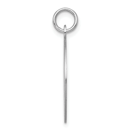 Sterling Silver Rhodium-Plated Graduation Day Disc Charm