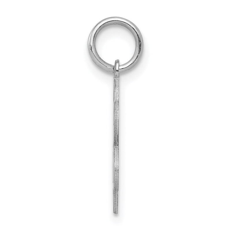Sterling Silver Rhodium-Plated Sweet Sixteen Disc Charm