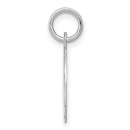 Sterling Silver Rhodium-Plated Sweet Sixteen Disc Charm