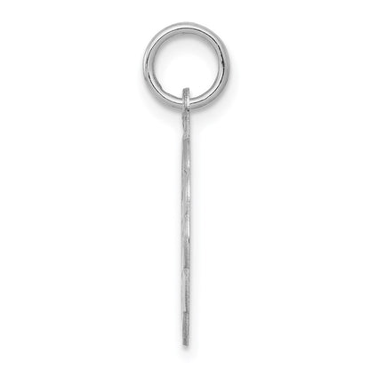 Sterling Silver Rhodium-Plated Happy Birthday Disc Charm