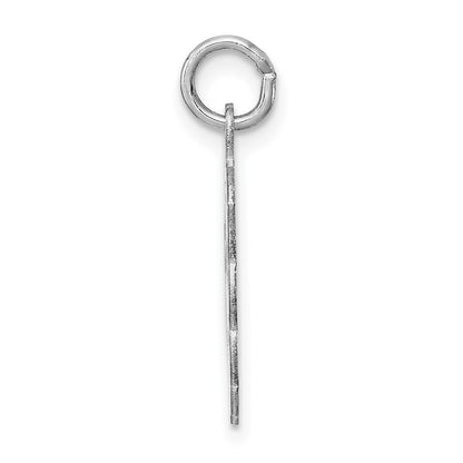 Sterling Silver Rhodium-Plated Its A Girl Charm