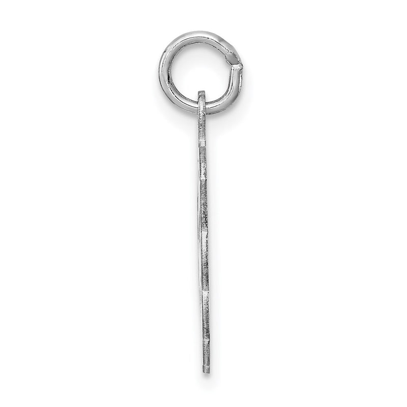 Sterling Silver Rhodium-Plated Its A Girl Charm