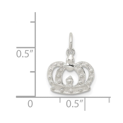 Sterling Silver Crown Charm