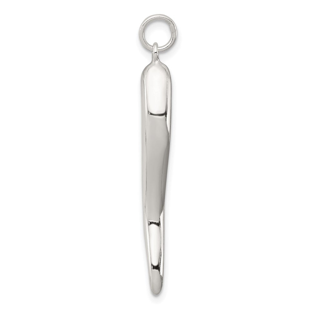 Sterling Silver Italian Horn Pendant