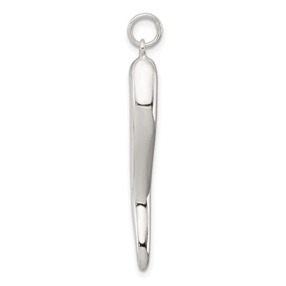 Sterling Silver Italian Horn Pendant