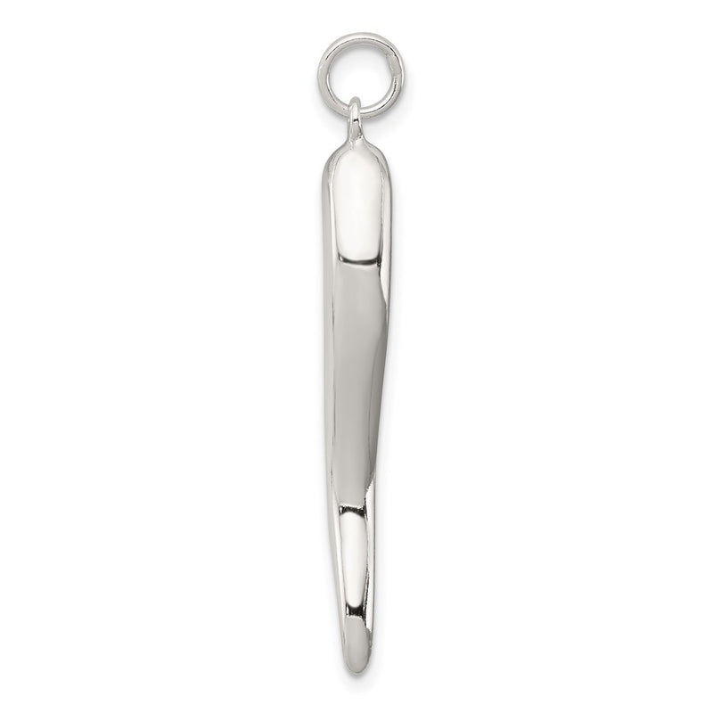 Sterling Silver Italian Horn Pendant