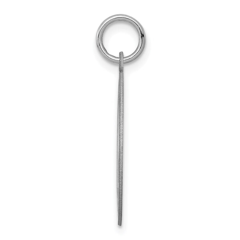 Sterling Silver Rhodium-Plated Boxer Disc Charm