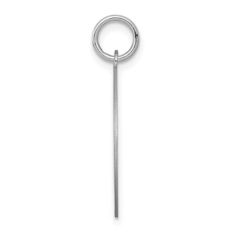Sterling Silver Rhodium-Plated English Springer Disc Charm