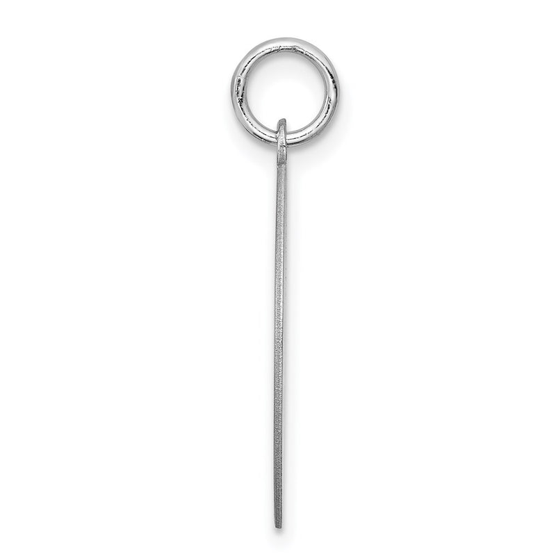 Sterling Silver Rhodium-Plated German Shorthaired Pointer Disc Charm