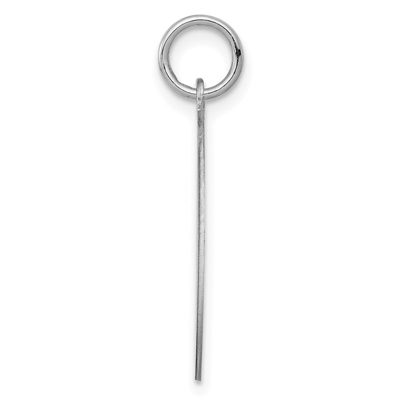 Sterling Silver Rhodium-Plated Labrador Retrieve Disc Charm