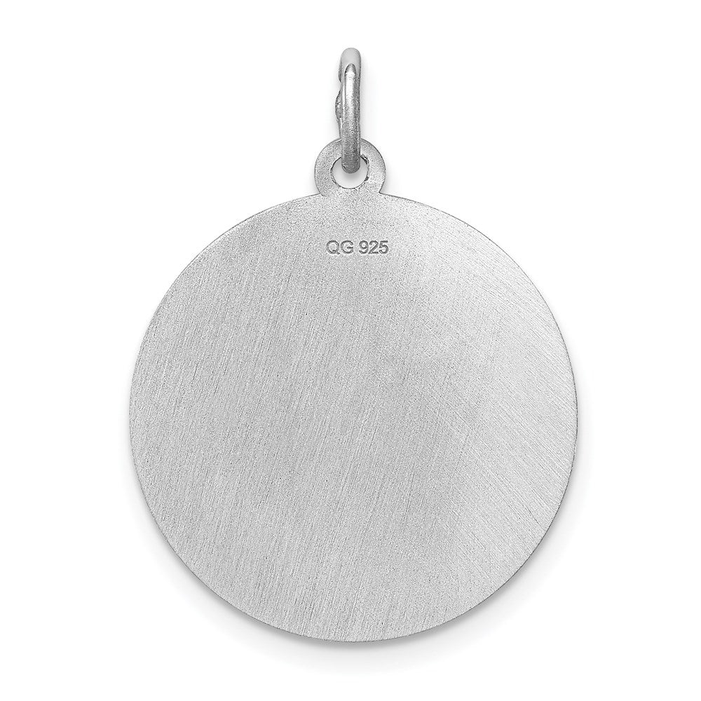 Sterling Silver Rhodium-Plated Miniature Pinscher Disc Charm