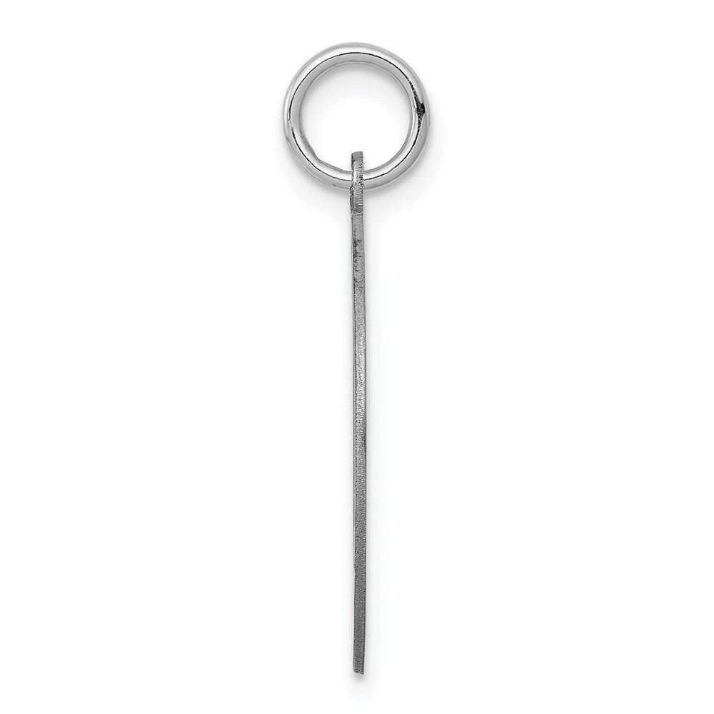 Sterling Silver Rhodium-Plated Poodle Disc Charm