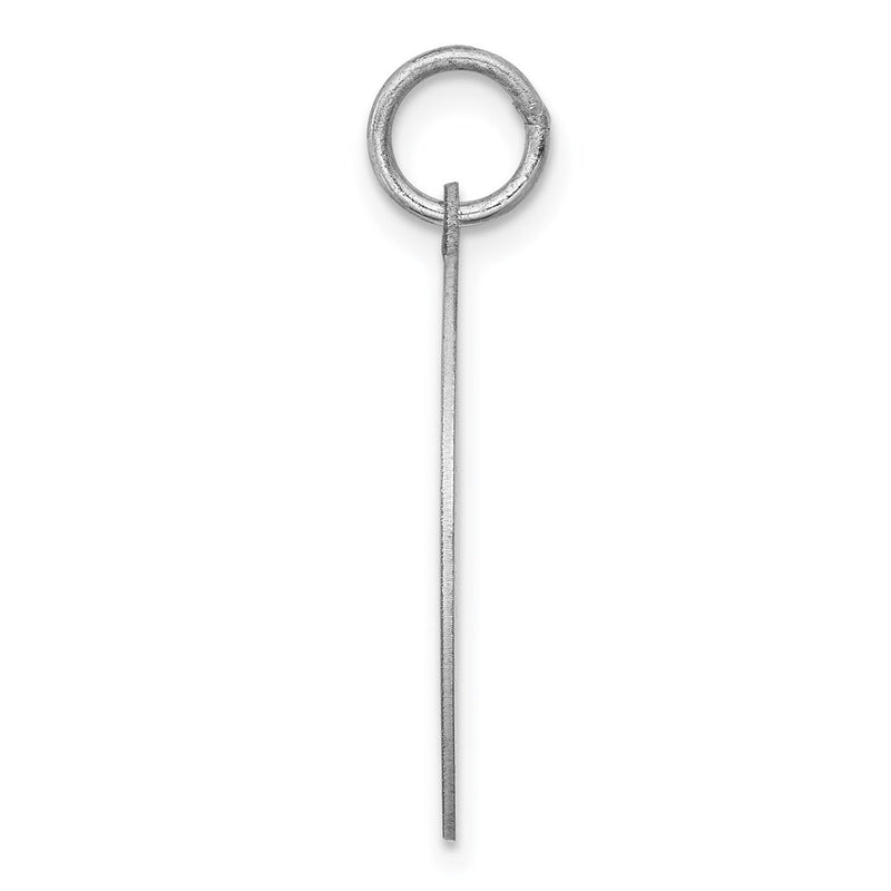 Sterling Silver Rhodium-Plated Schipperke Disc Charm
