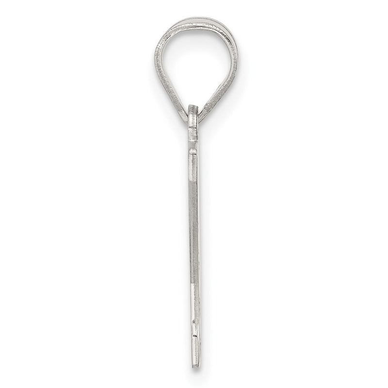 Sterling Silver Rhodium-Plated Letter Y Initial Pendant