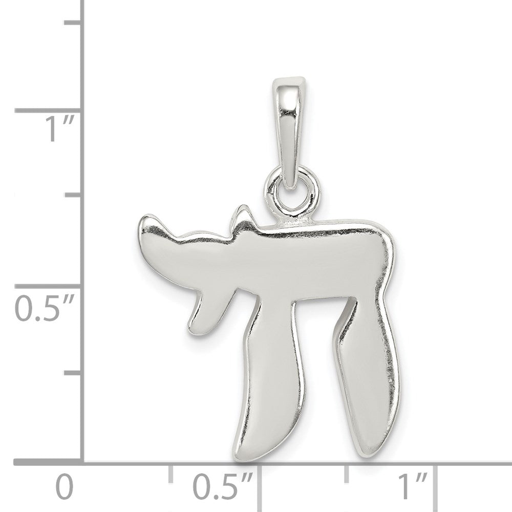 Sterling Silver Chai Pendant