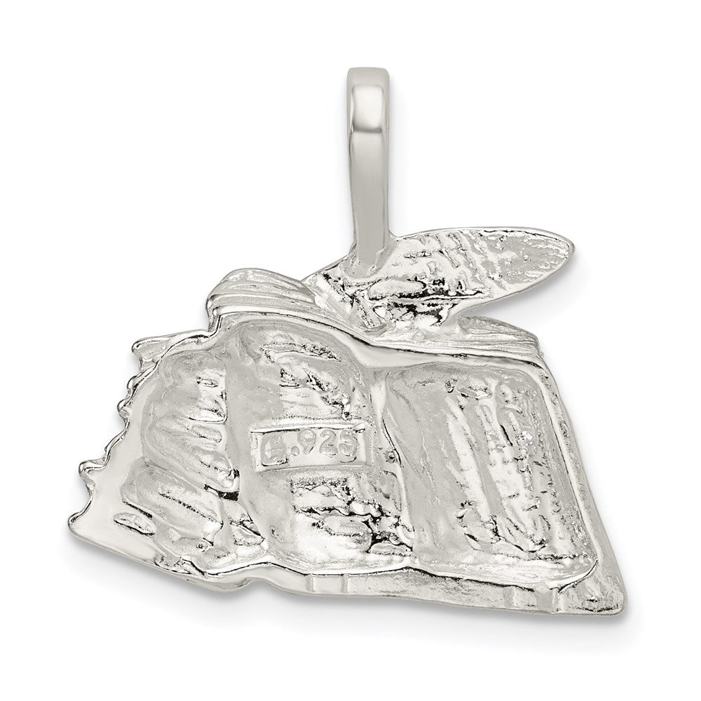 Sterling Silver Books With Quill Charm
