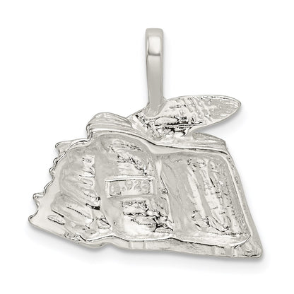 Sterling Silver Books With Quill Charm