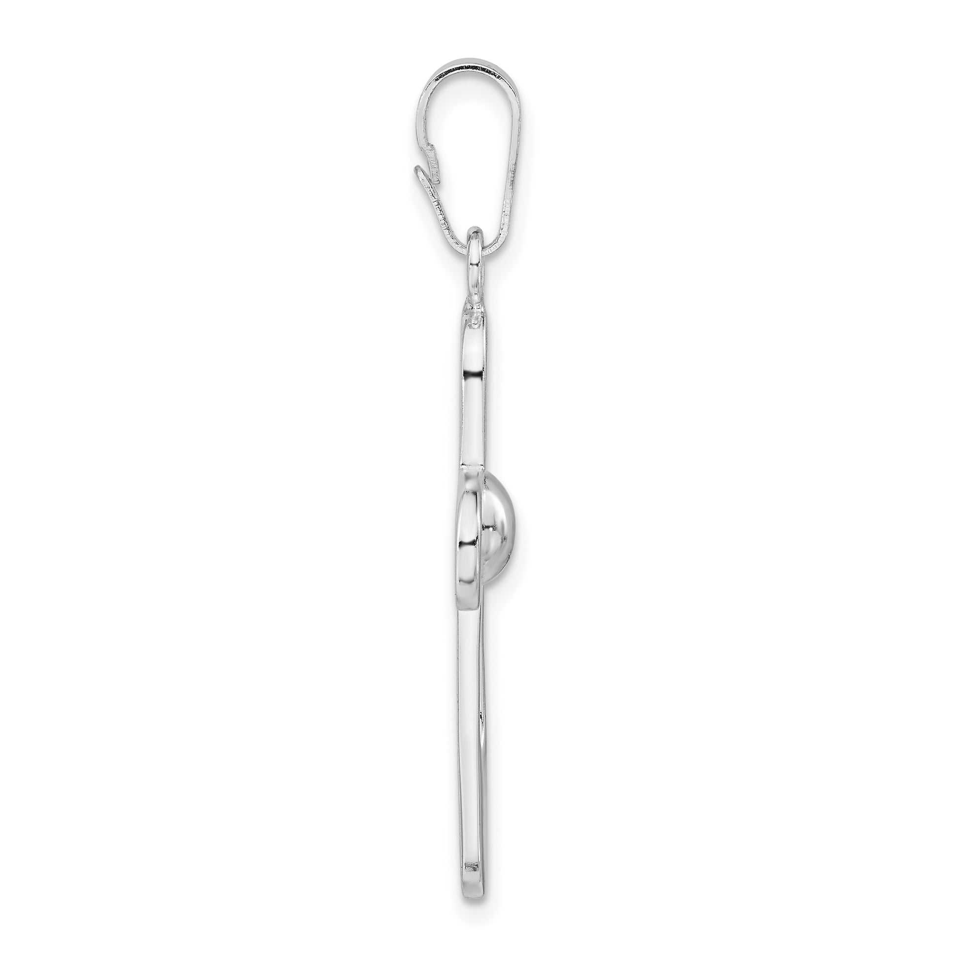 Sterling Silver Polished Cross Pendant