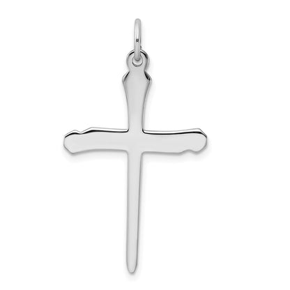 Sterling Silver Rhodium-Plated & Vermeil Nail Cross Pendant