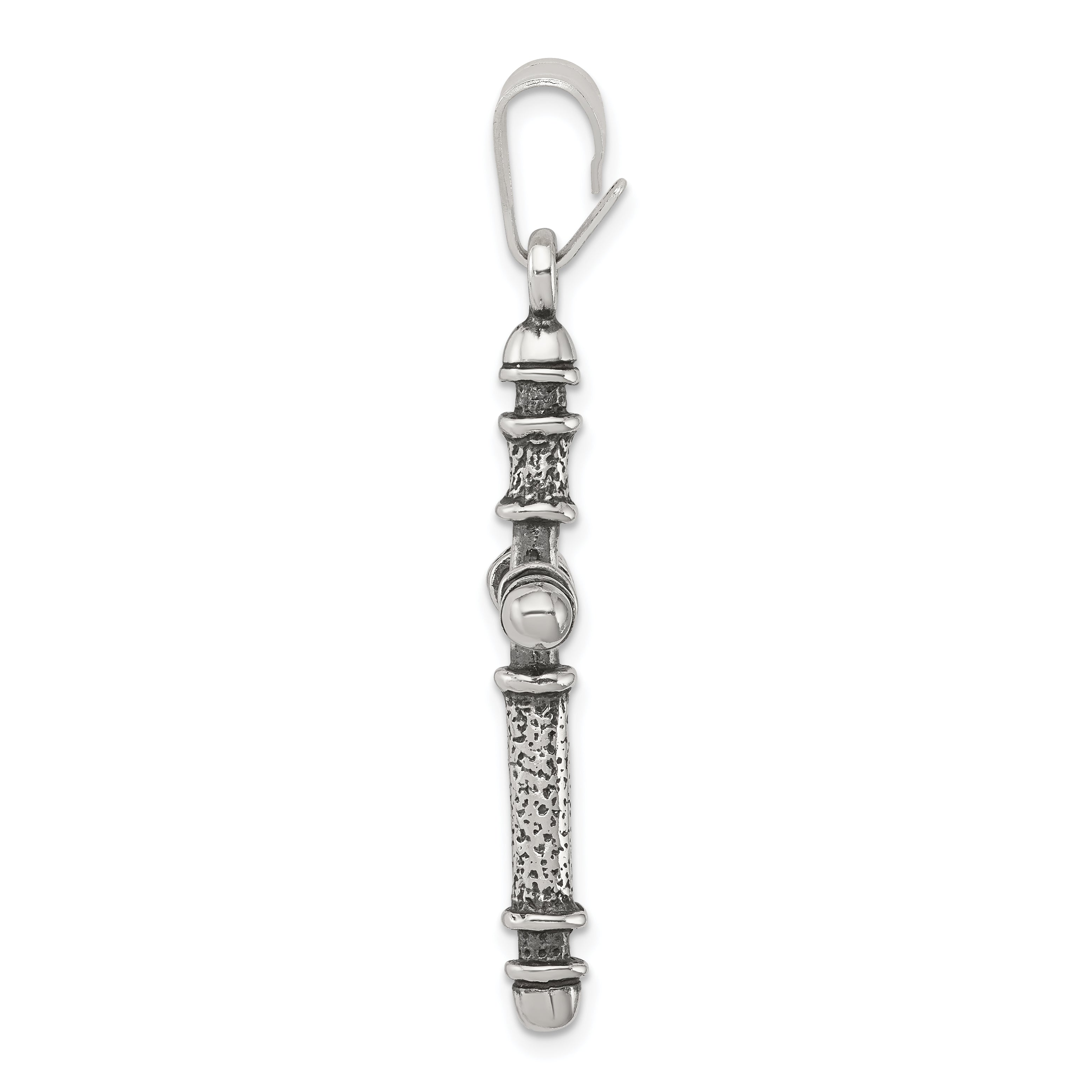 Sterling Silver Antiqued Cross Pendant