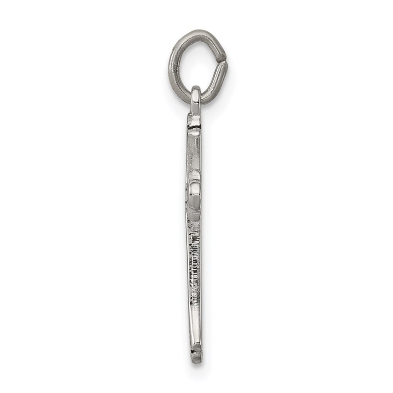 Sterling Silver Antiqued Cross Charm