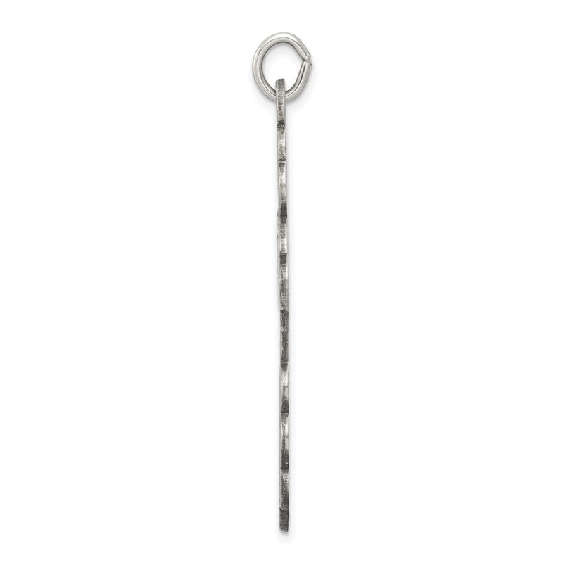 Sterling Silver Antiqued Eastern Orthodox Cross Charm