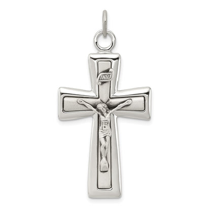 Sterling Silver Inri Crucifix Pendant