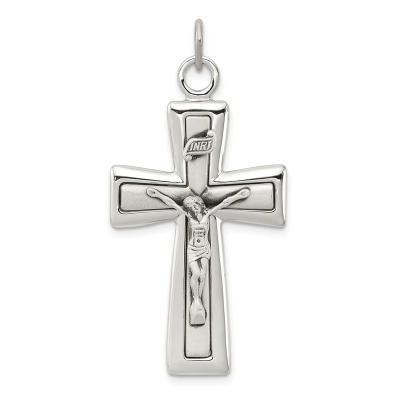 Sterling Silver Inri Crucifix Pendant